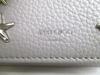 Authentic Jimmy Choo Plastic Stars Gray Leather Trifold Wallet Compact Wallet NEMO #a354  Refurbished