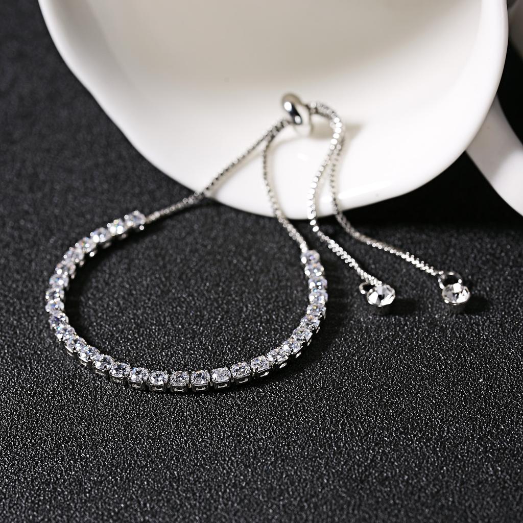 Korean Cute Star Moon Butterfly Pendant Bracelet Girl Trendy Elegant Shiny Zirconia Adjustable Chain Bracelet Women Jewelry Gift
