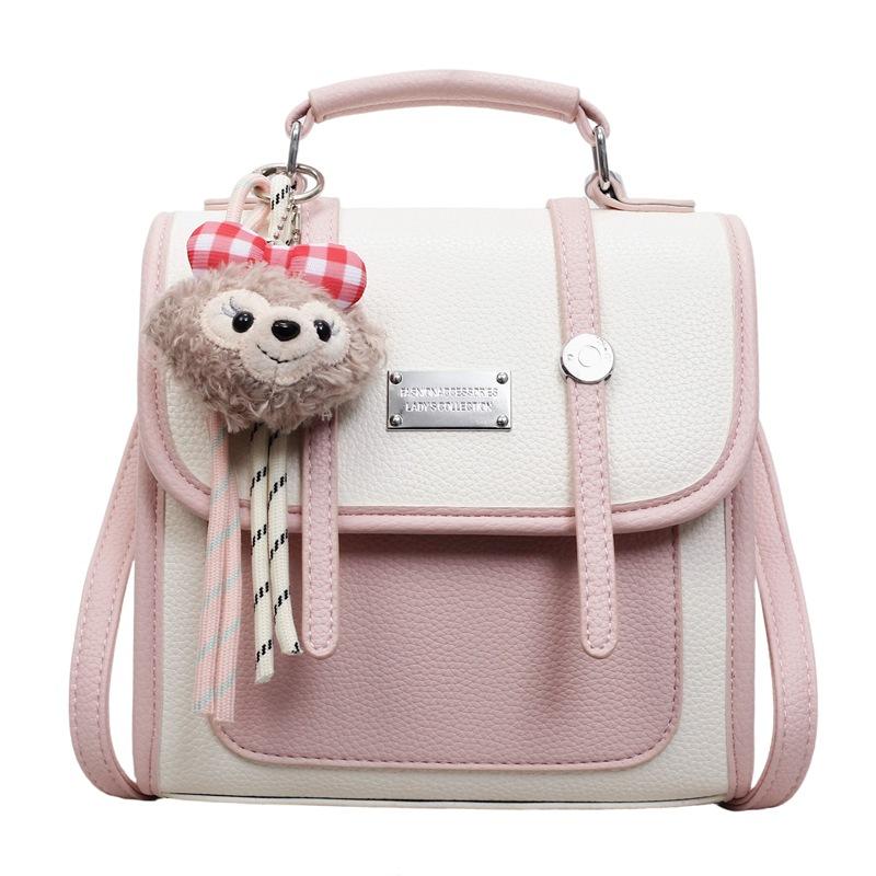 Schoolbag College style retro backpack bag women's 1011 spring new student portable small schoolbag commuter shoulder messenger bag