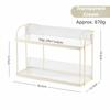 Double-layer Organizer Shelf Simple Design Condiment Shelf Space Saving Counter Organizer  Bathroom