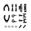 Metal Steering Cup Upper/Lower Swing Arm Mounts + Steering Slider & Turning Block for WPL D12/D42 RC Car - Spare & Upgrade Parts