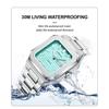 Men's Casual Stainless Steel Watch Analog Quartz Watch with Day and Date Classic Waterproof Dress Watch for Men