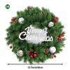 35cm Merry Christmas Wreath Front Door Artificial Pine Needle Snow Garland Christmas Decoration New Year Navidad Home Decor
