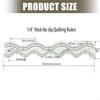 Quilting Templates Double Side Wavy Quilting Rulers For Sewing and Patchwork 55KF