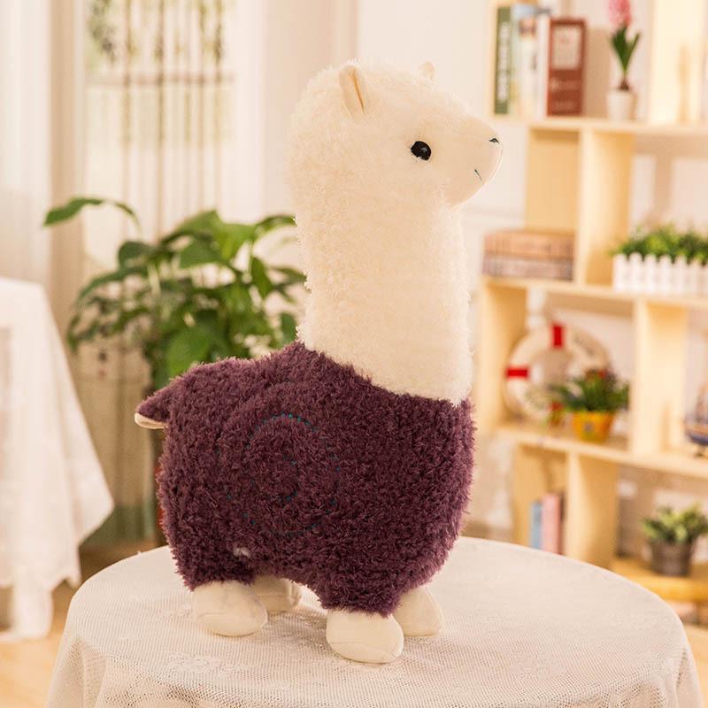Plush Alpaca Toy With Pp Cotton Filling For Kids Gift And Bedroom Decor