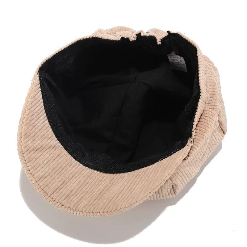 Adjustable Hat Female Leather Beret for Women Solid Plain Octagonal Newsboy Cap Ladies Casual Wool Hat Girl Painter Cap Autumn