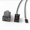 Car AUX Audio Adapter AUX Socket Power Cord For For Opel for CD30 CDC40 CD70 DVD90 12V Aux Audio Cable Socket Interface Adapter