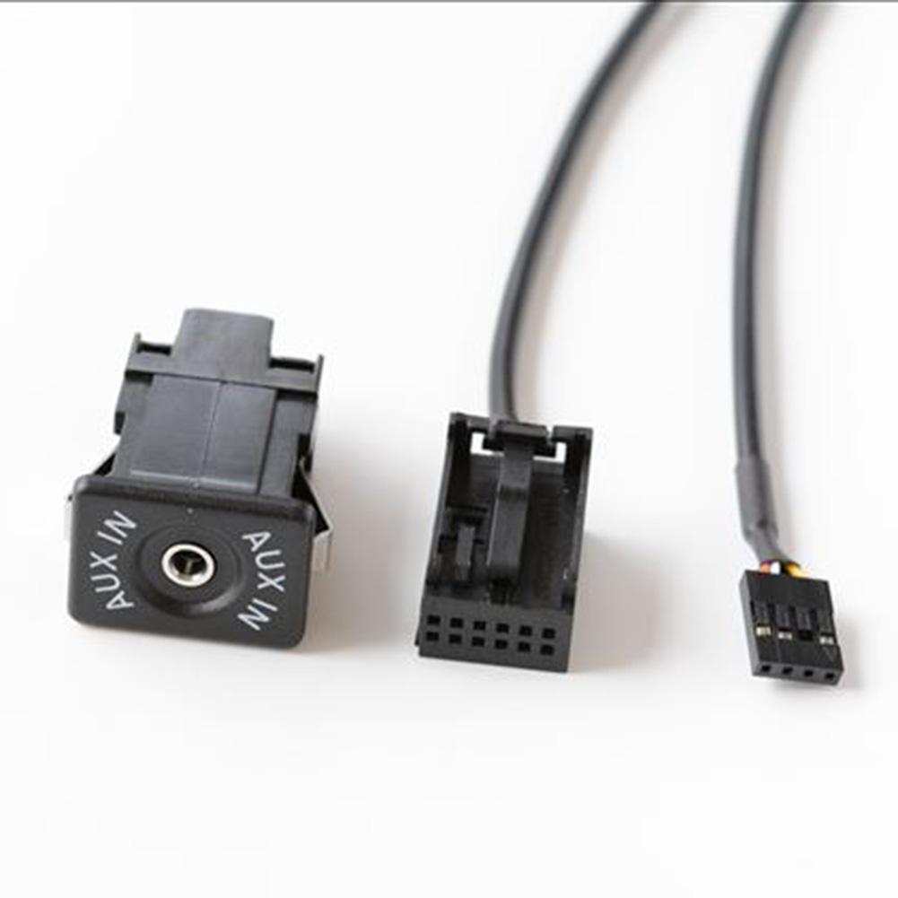 Car AUX Audio Adapter AUX Socket Power Cord For For Opel for CD30 CDC40 CD70 DVD90 12V Aux Audio Cable Socket Interface Adapter