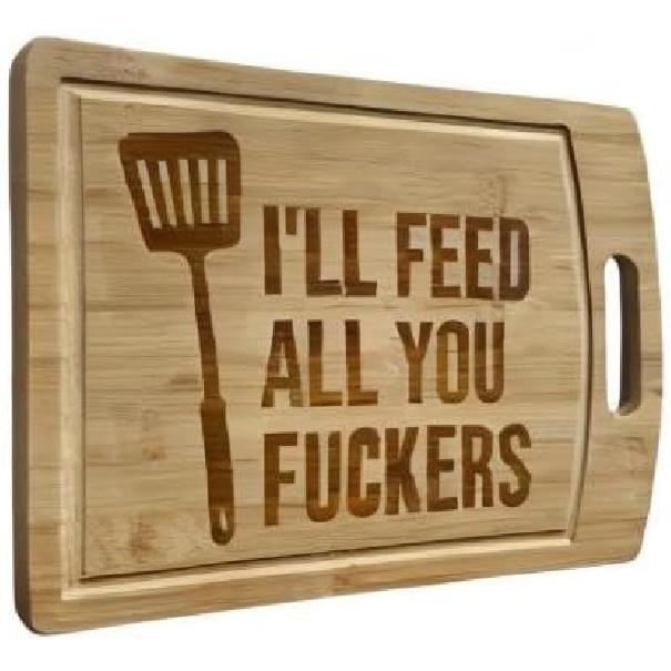 Funny, Cutting Boards, Charcuterie Board, Chopping Board, Personalized Cutting Boards, Laser Engraved, Bamboo Board, New Pattern (A-11" X 8")