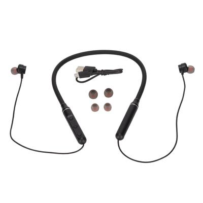 WSYD600 Bluetooth Boyun Bandı Kulaklıklar Spor Koşu Yürüyüş için Kablosuz Stereo Kulaklık(Siyah )