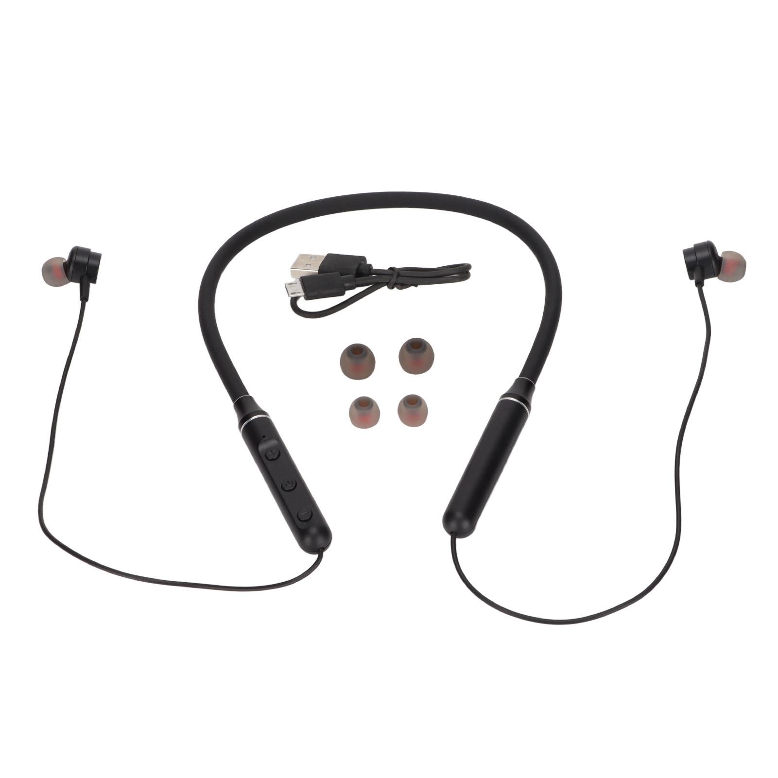 

WSYD600 Bluetooth Neckband Headphones Wireless Stereo Headset for Sports Running Walking(Black ) чорний