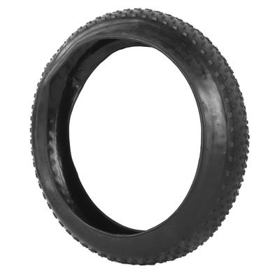 Snow Bike Tire 60Tpi Puncture Resistant Rubber Folding Replacement Bicycle Tires for Beach Rough Terrain Street Riding Black