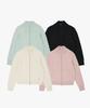 Plack Woman High-Neck Zip-Up Knit_4 Colors