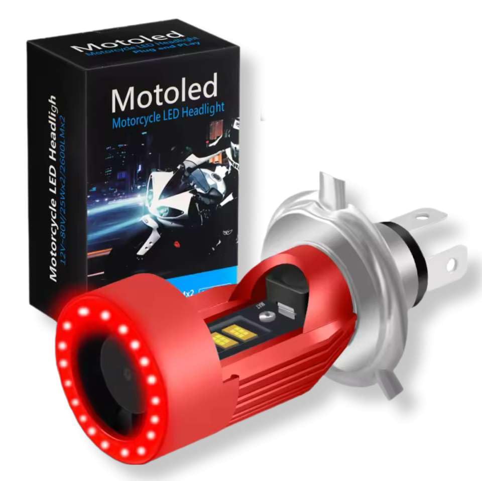 

Супер яркая светодиодная мотоциклетная фара H4 белая розовая ангельский глаз встроенное кольцо Squid 12V HS1 Hi/Lo лампа постоянного тока для мотоциклов оснащена тихим охлаждающим вентилятором