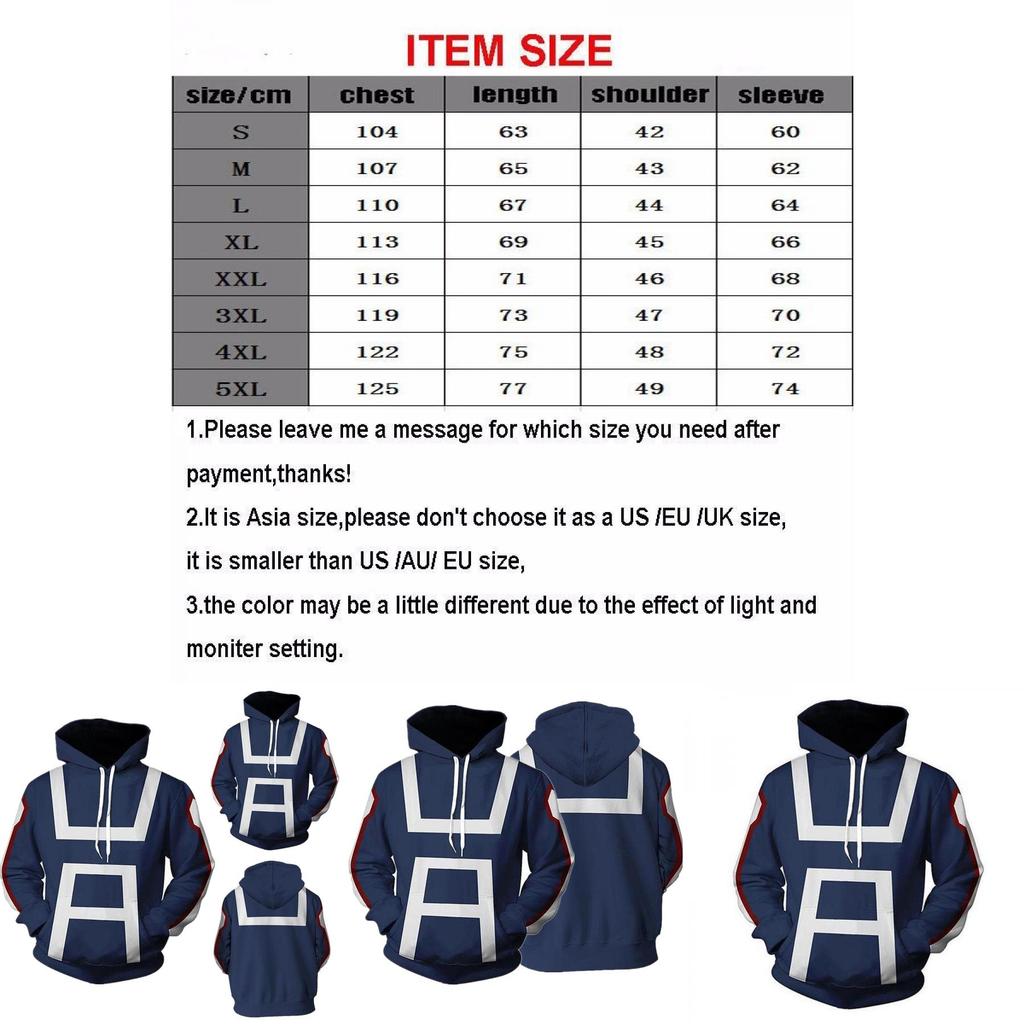 Gezellige My Boku No Hero Academia Hoodie Voor Mannen En Vrouwen Ideaal Voor Sportschoolgebruik S-5xl