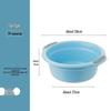 JINGRUIXIANG Large Blue Plastic Multi-Purpose Basin (2-Pack)