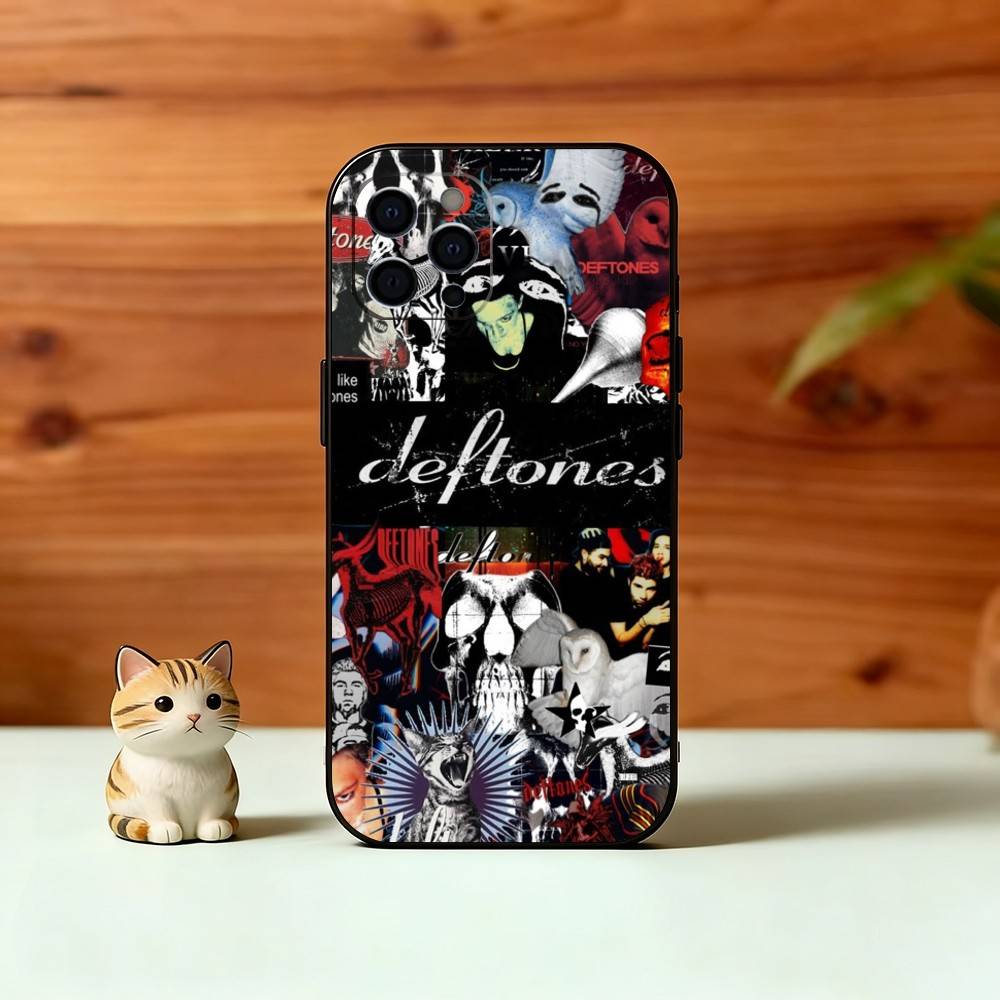 R-Rock B-Band D-Deftones Phone Case For iPhone 17,16,15,14,13,12,11 Plus,Pro Max,XS,Soft Silicone Black Cover