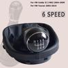 Car Accessories Manual 5/6 Speed Gear Shift Knob Gear Stick Gaiter Boot For Volkswagen VW Touran 2003-2010 Caddy MK2 2004-2009