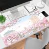 1 Stück Kirschblütenfest Japan Gaming-Mauspad Tastatur Schreibtischmatte Rutschfeste Gummikante Wasserdichtes Computer-Mauspad für Büro Heimdekoration Y127