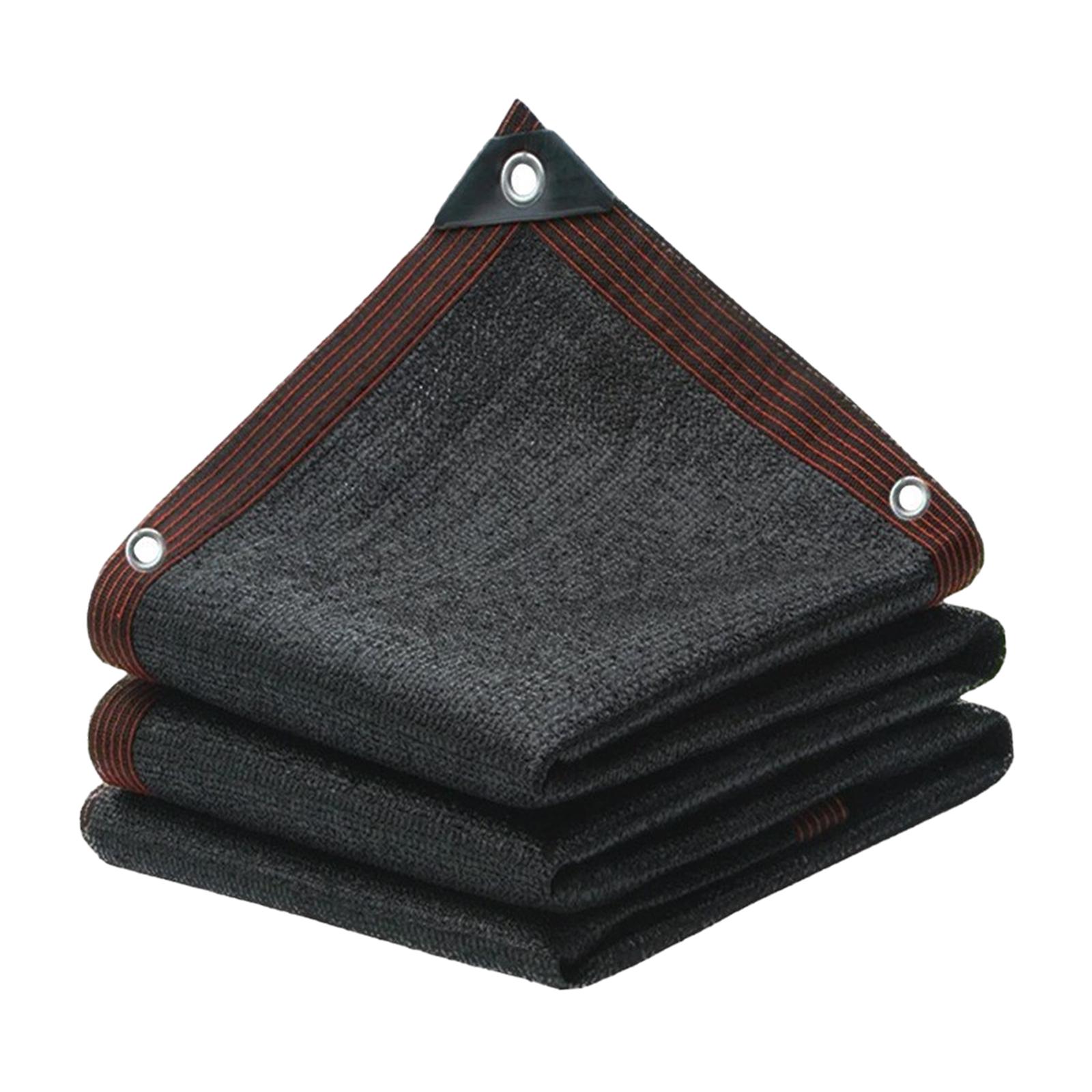 

Shade Cloth Mesh Tarp with Grommets Black Easy to Install Shade Mesh Shade Cover 2mx2m