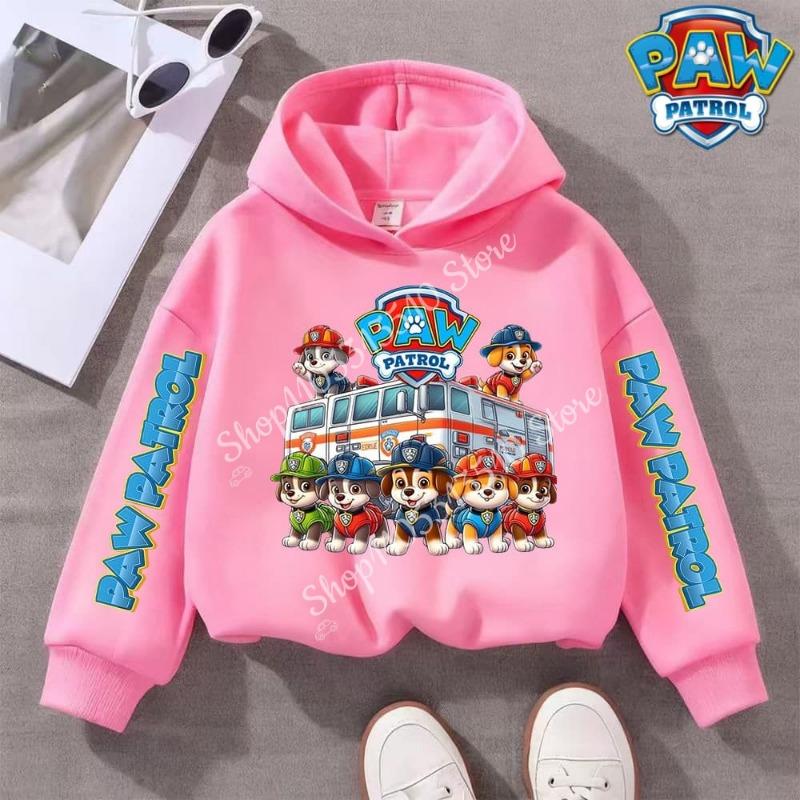 Paw Patrol Clothing for Boy Girl Long Sleeve Hoodie Chase Skye Clothes Tee Comfortable Tops Cartoon Base Swsweatshirt Kids Gift