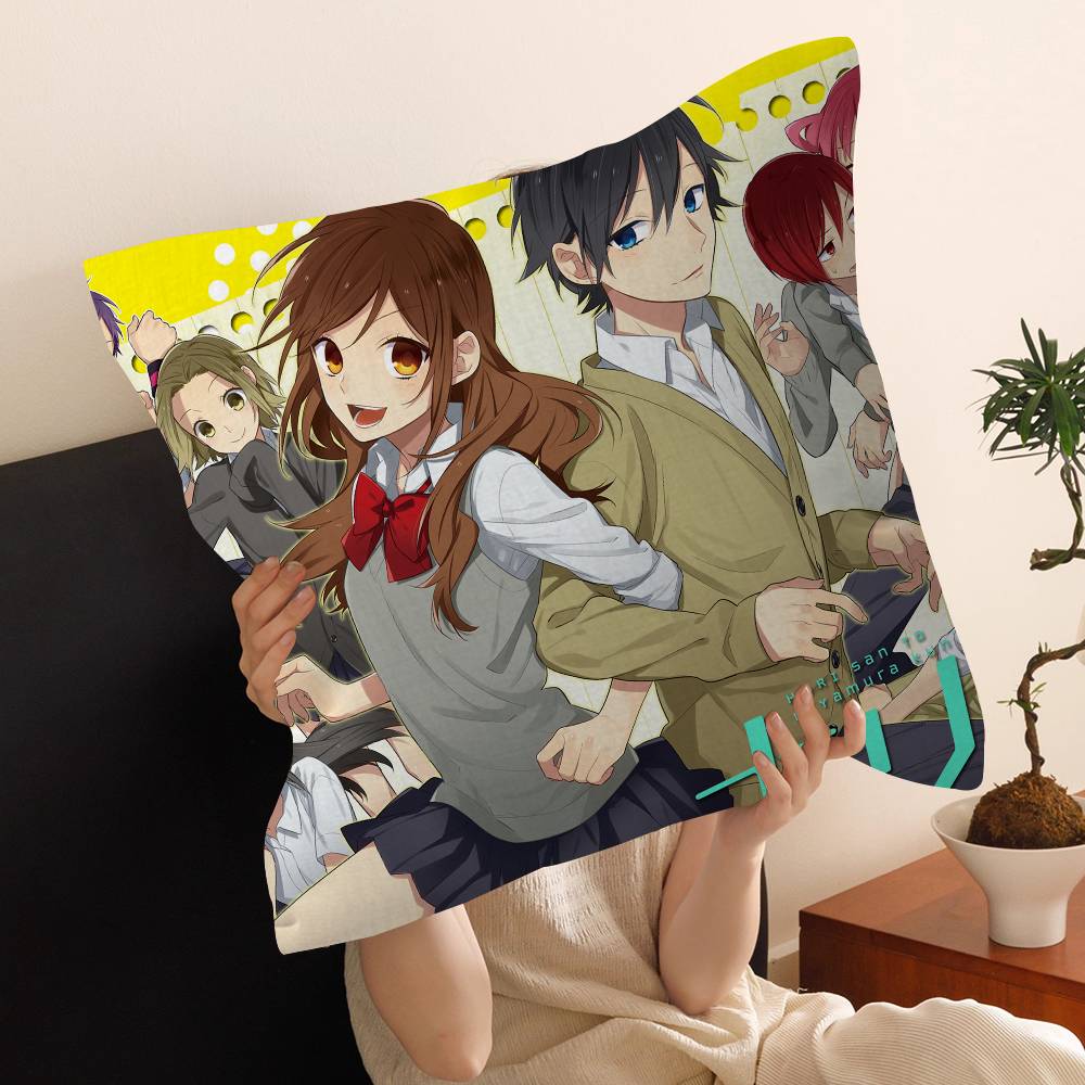 Horimiya Anime Cushion Cover Pillow Cover Decor Pillowcase Printed Cushion Case for Couch