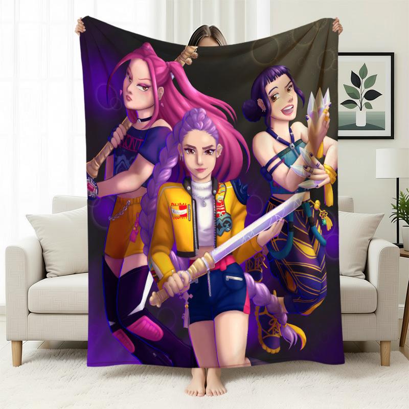 Kpop Witchers Witchers Peripheral Blankets Blankets Flannel Nap Blankets Blankets Printed Office Sofa Blankets