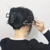 Small Fun Cinderblock Hair Claw Cute Black Cartoon Hair Clip Japan Wacky Claw Clip Shark Clip Hair Accessories for Women Girls