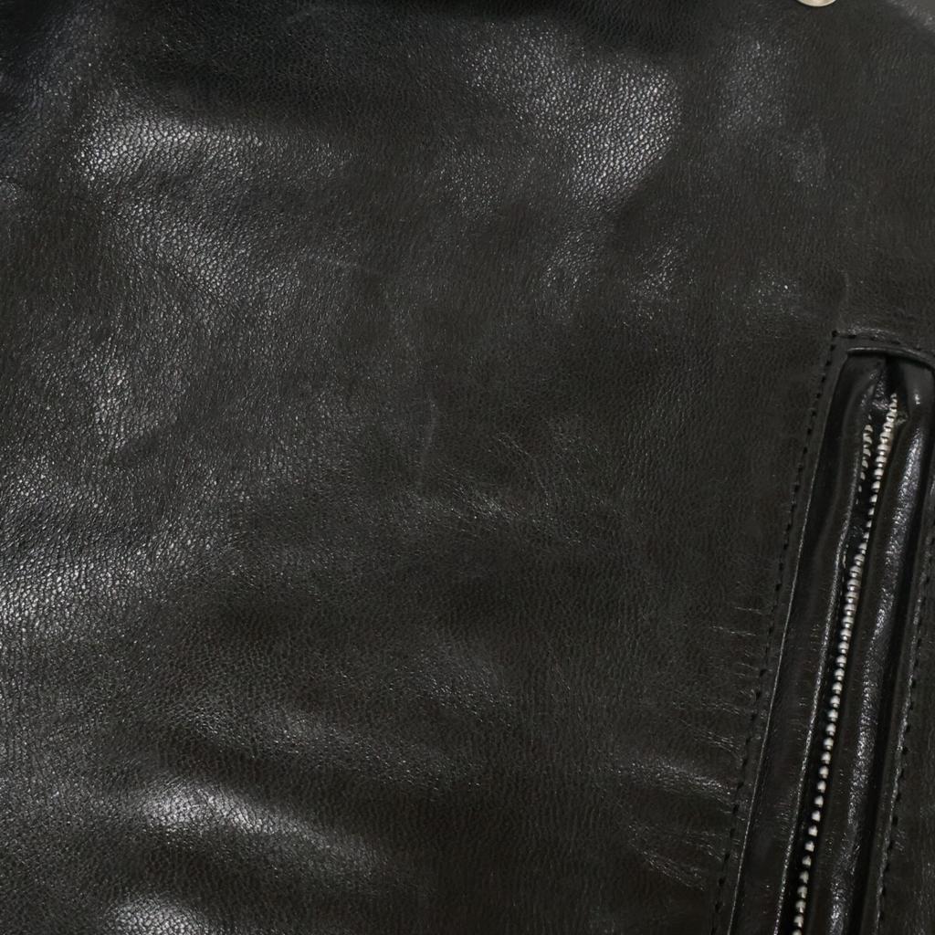 ADDICT CLOTHES AD-02L Doppel-Rider's Jacke aus Pferdeleder Jacke 38 schwarzGebraucht