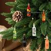 2D плоская акриловая рождественская елка Подвеска для коктейля Украшение для коктейля Игрушка на Адвент 24 дня Собака Рождественский календарь обратного отсчета Рождественский подарок