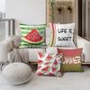 Home Decor Watermelon Patterns for a Sweet Summer Pattern Cushion Cover Suitable for Sofa Bedroom Car Pillow Cover
