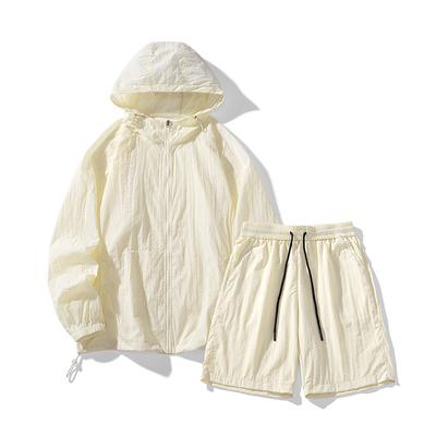 New Ice Silk Sun Protection Clothing Men's Summer Sports and Leisure Sun Protection Clothing Suit Outdoor Shorts