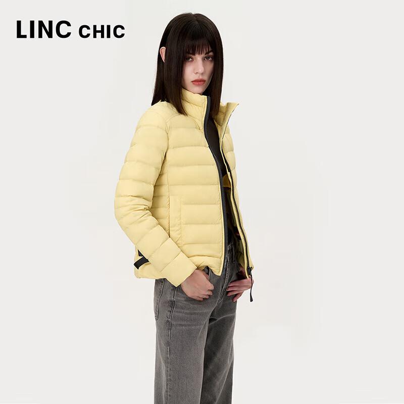 Jinyujie Women's Lightweight Stand Collar Short Down Jacket