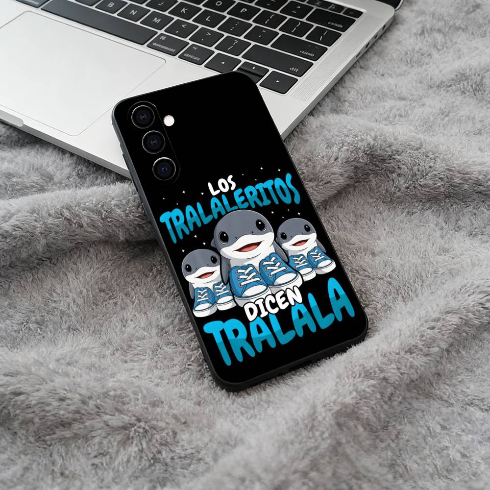 

Brainrot Tralalero Phone Case For Samsung Galaxy A73,A71 A72,A70,A53,A52,A51,Soft Silicone Black Cover Samsung a31