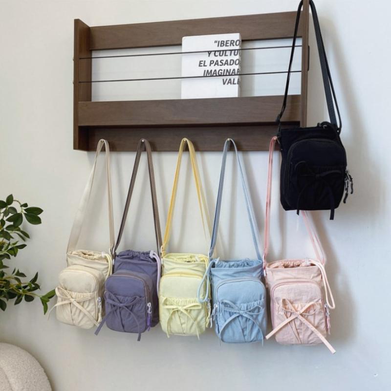 Bowknot Water Bottle Storage Bag Drawstring Waterproof Sport Shoulder Bag Portable With Strap Phone Pouch Cup Accessories