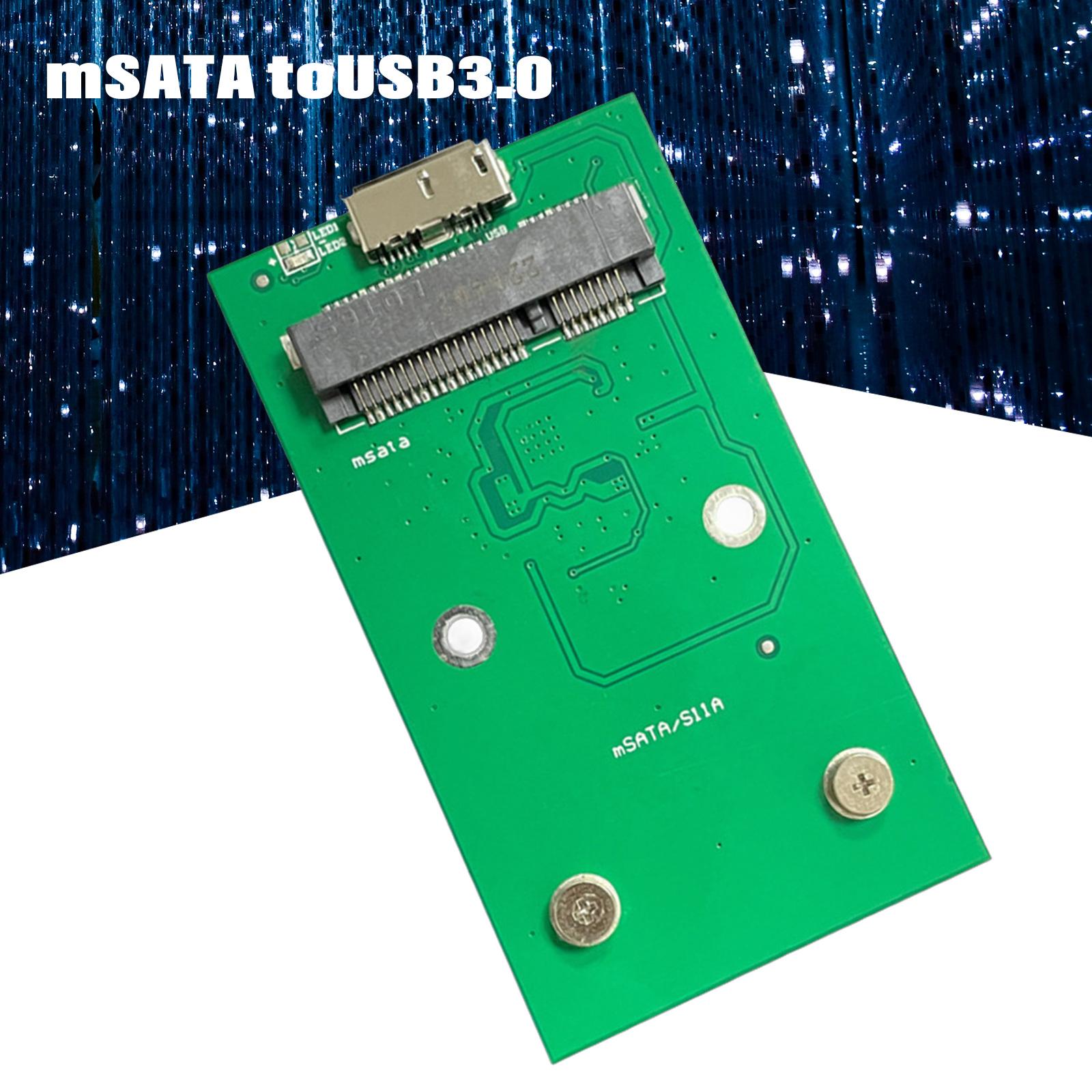 

mSATA на USB 3.0 Зовнішній конвертер SSD Модуль адаптера передачі даних Адаптер зовнішнього жорсткого диска Карта розширення