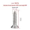 304 Stainless Steel Self-Tapping Flat Head Screws