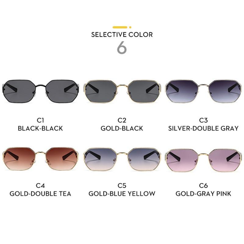 Women's Sunglasses, Metal Polygonal Sunglasses, Men's and Women's Fashion Sunglasses