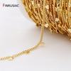 2026 Fashion 14k Gold Plated Heart Chain For Jewelry Making 1.6mm Metal Chains Wholesale DIY Jewellery Craft