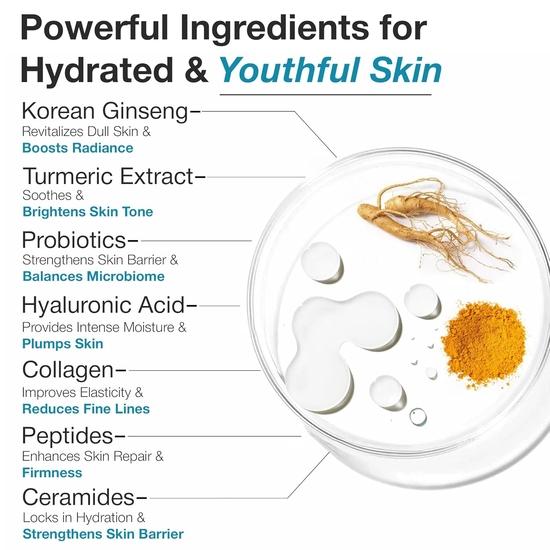 WildOak Korean Ginseng Essence Water Toner with Probiotics, Hyaluronic Acid, Collagen, Peptides & Ceramides | 200ml