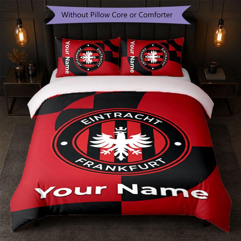 Eintracht Frankfurt Custom Name Text Bedding