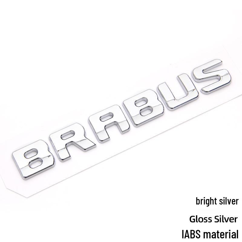 

BRABUS English Logo Car Emblem: Tail & Trunk Decoration Sticker