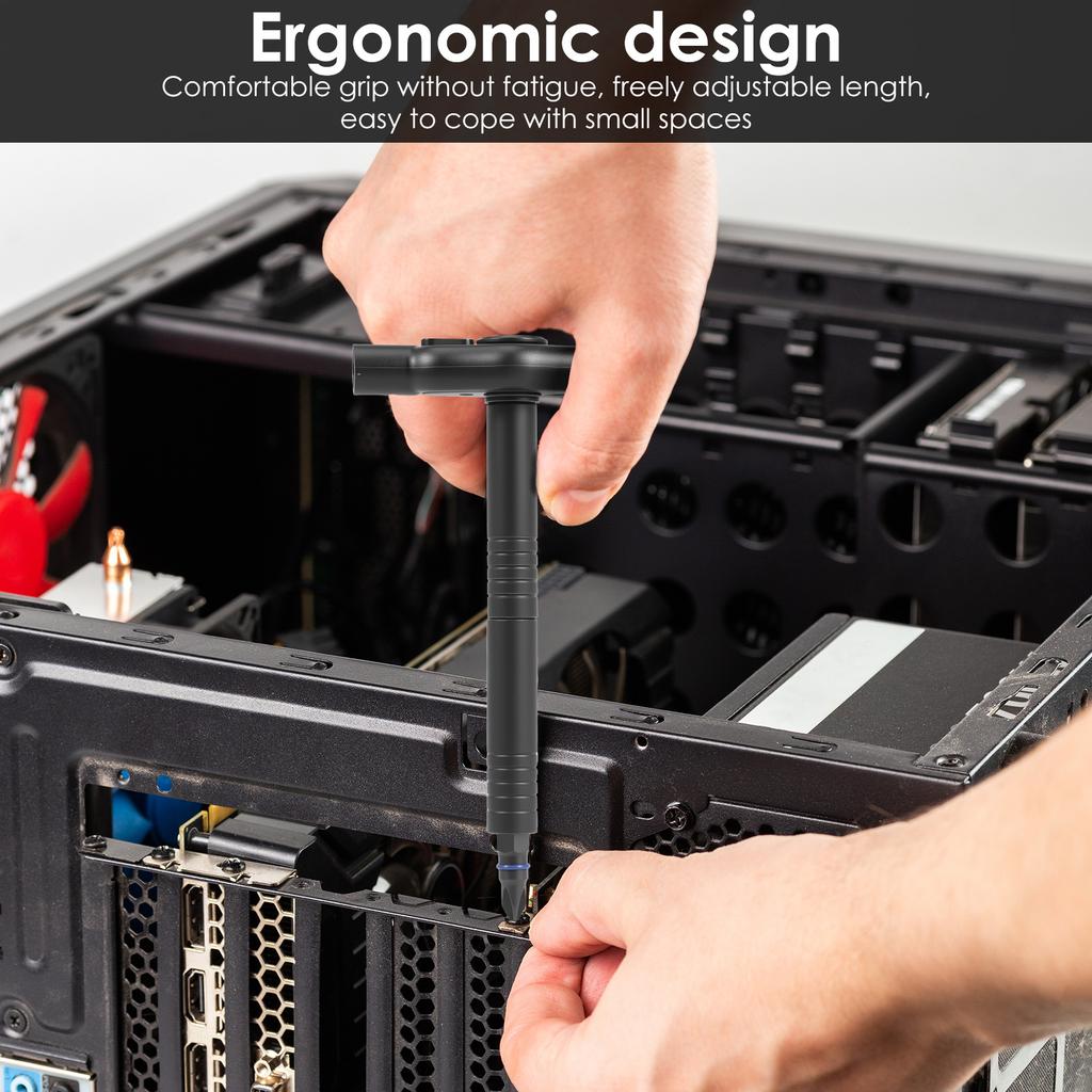 24in1 Magnetic Screwdriver Set DIY Ratchet Screwdriver Set Multi Bit Drive Set with Detachable Ratchet Handle for Compute Repair