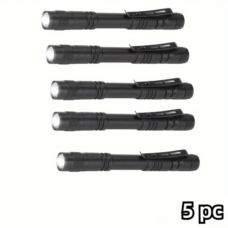 5PC Mini Portable LED Pen Light, Super Bright, Skilled Hands Holding Flashlights, Camping Outdoors, Emergency Situations
