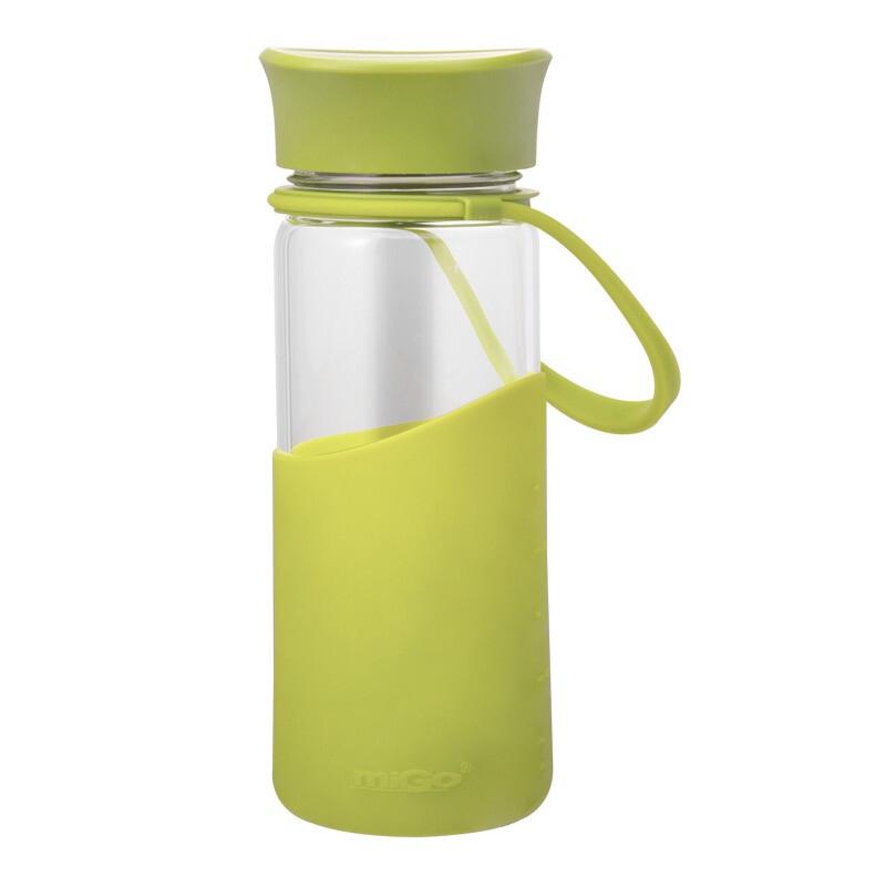 MiGo 400ml Glass Water Bottle
