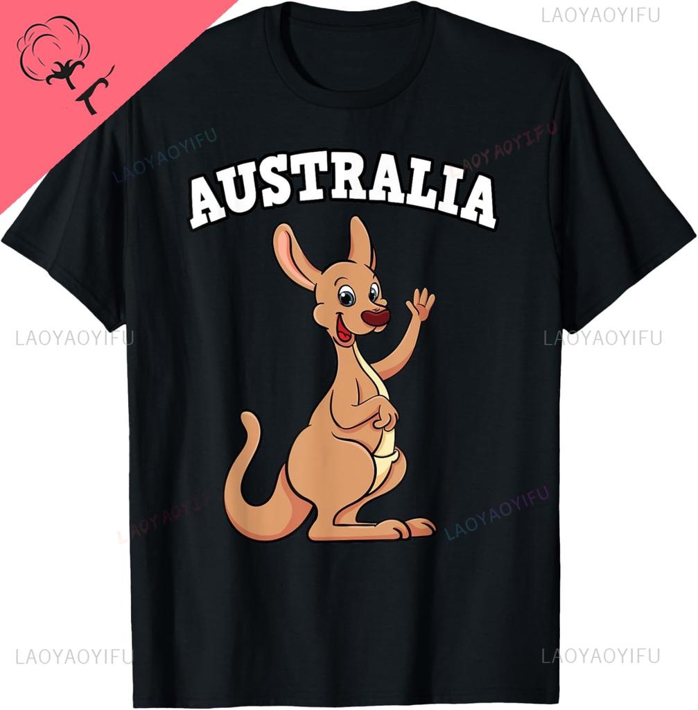 Australia Kangaroo Tie Me Kangaroo Down Sport Souvenir Gear Tshirt Kawayi Couple Y2k Vintage T Shirt Camisas Streetwear