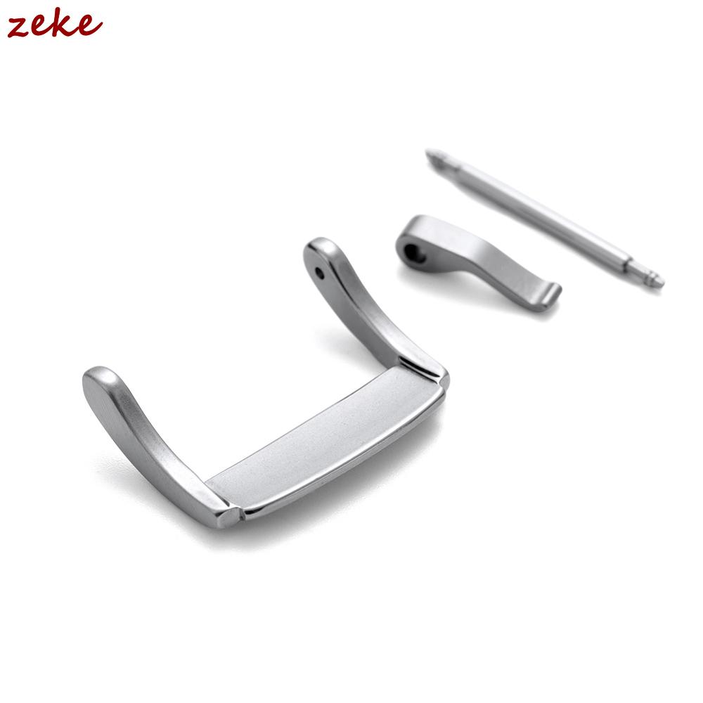 1/2/3pcs Stainless Steel Watchband Buckle Women Men Silver Solid Metal Watch Band Clasp Strap Accessories 20mm for Strap Correas