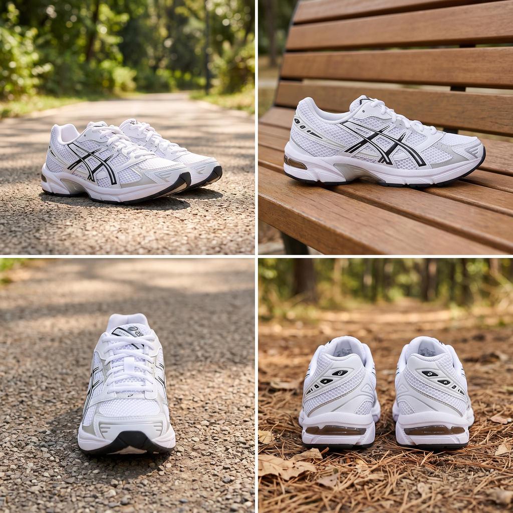 Asics Gel 1130 Bianco Nero Sneakers Unisex 1201B019-100