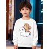 European Sizes Kids' Stylish Sweatshirt, Round Neck Pullover for , Featuring Cartoon Prints, Suitable for Everyday Casual Wear And Outdoor Activities