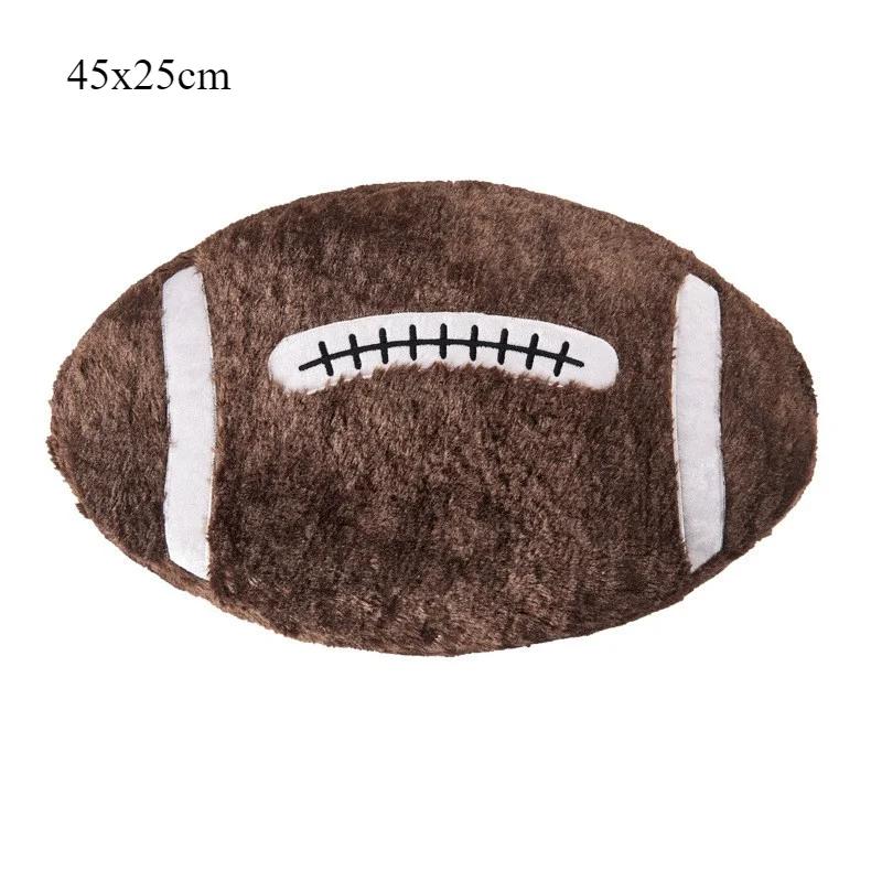 1pcs Basketball and Football-shaped Sports Plush Cushion Pillow Winter and Summer Style Gift for Friend Home Decor Pillow